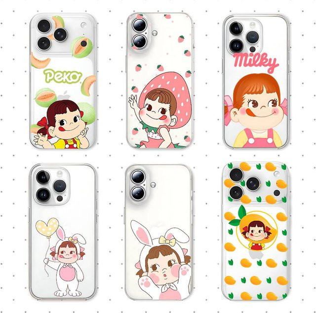 Mesuca Transparente Stoßfeste Silikonhülle für iPhone Modelle, P-Peko F-Fujiya Design - Bild 1
