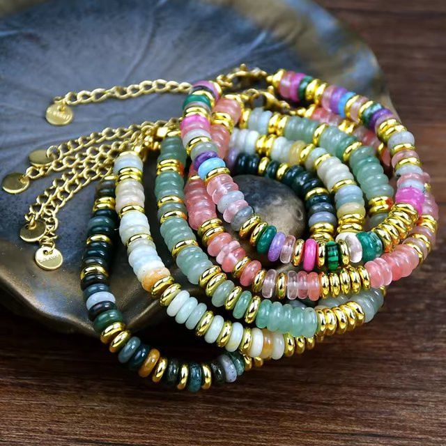 amofa Armband, Natursteinperlen, Bunt, Damen - Bild 1