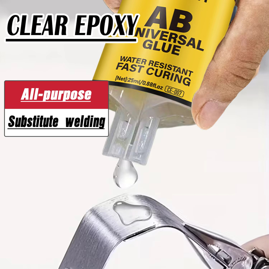 TEBM Transparenter Epoxidharz AB-Kleber als Multiflächen-Hochleistungskleber mit 5-Minuten-Trocknungszeit für Metall, Kunststoff und Keramik - Bild 4