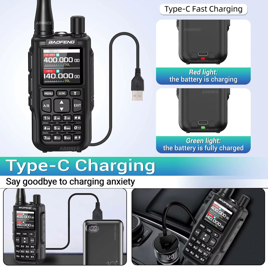 Baofeng Mini 5 Zweiwege-Funkgerät mit Bluetooth-Programmierung und 2200mAh Li-Ionen-Akku in Schwarz - Bild 6