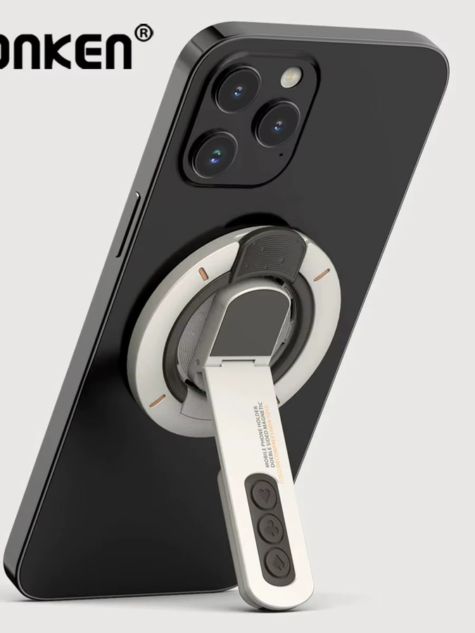 FONKEN Doppelter Magnetischer Telefonhalter mit MagSafe Kompatibilität und 360 Grad Rotation für iPhone 16 15 14 13 12 in Weiß - Bild 5
