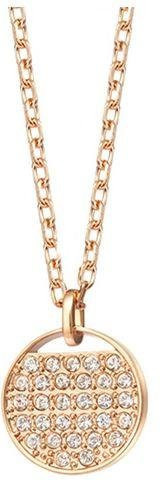 Swarovski Halskette, Runder Anhänger, Kristall, Roségold, Damen - Bild 1