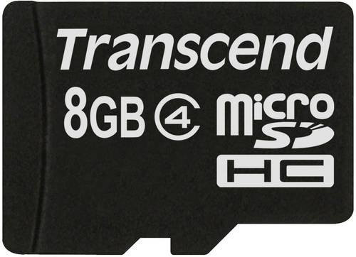 Transcend microSDHC Industrial Speicherkarte 8GB Class 4 in Schwarz - Bild 1
