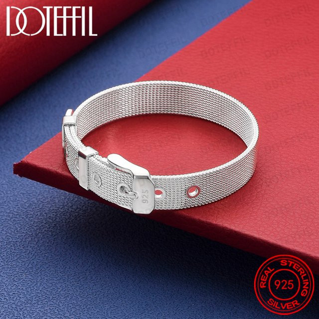DOTEFFIL Armband 925 Silber, 14 mm, Unisex - Bild 1