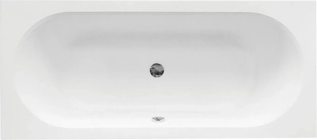 Bad Land Badewanne VITAE Rechteck aus Acryl in Weiß inklusive Bambus Badewannenablage, Kopfstütze und Füßen, B: 170 cm, T: 75 cm - Bild 1