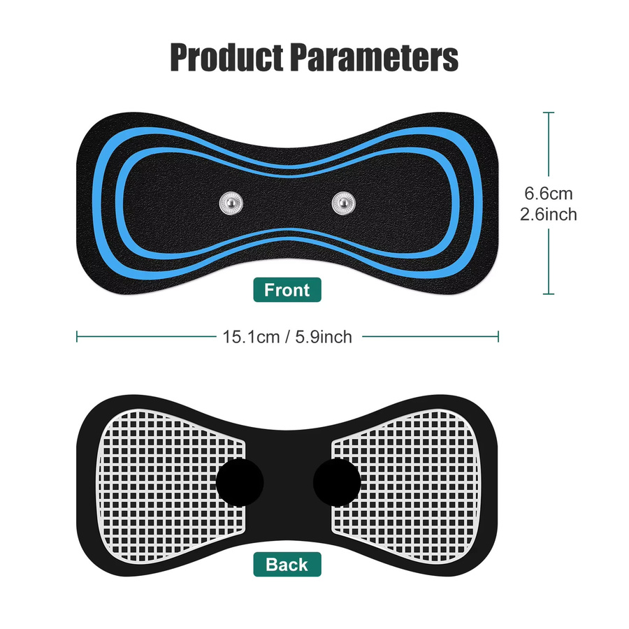 SUOLAER Zervikale Massage Pads, 5 Stück, Schwarz, Unisex - Bild 2