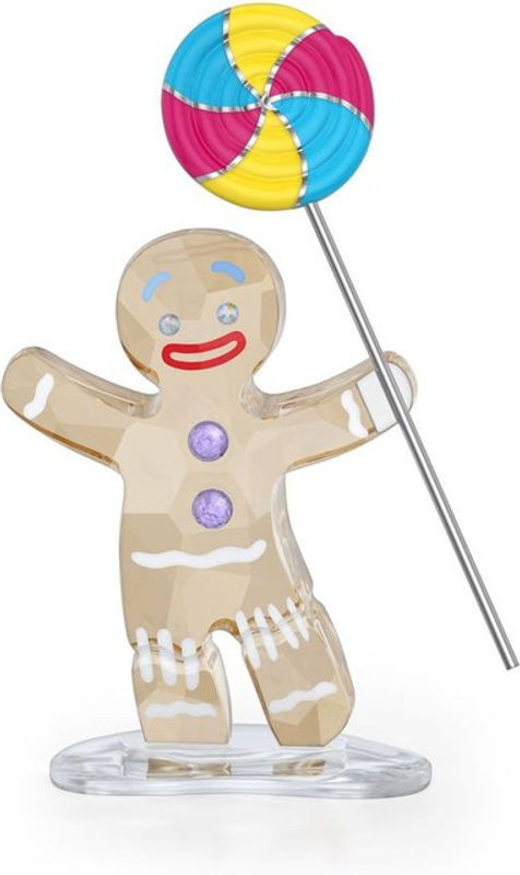 Swarovski Kristallfigur Lebkuchenmann Mehrfarbig Weihnachtsdekoration aus Glas - Bild 1