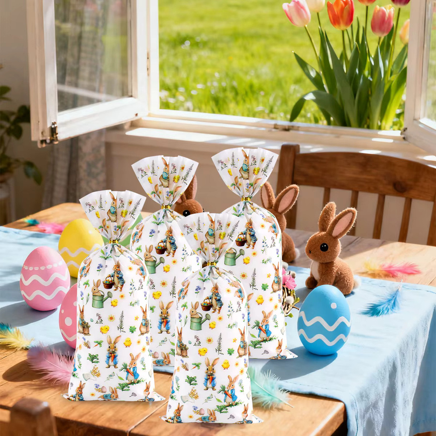 Weiße Oster-Geschenktüten aus Papier in Hasenform für Süßigkeiten und Snacks - Bild 2