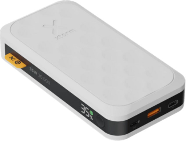 Xtorm Powerbank mit Schnellladefunktion 20.000 mAh Weiß mit USB-C und Lightning Anschlüssen - Bild 1
