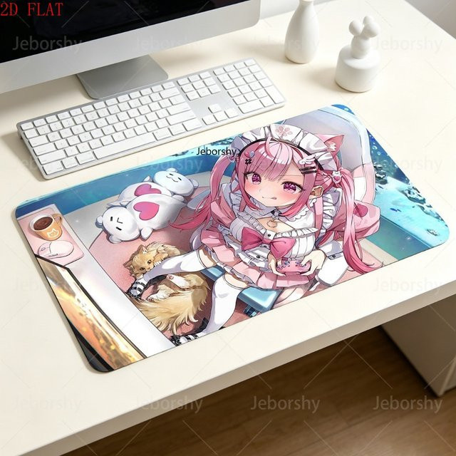 Minato Aqua Hololive Anime Gaming-Mauspad rutschfeste Schreibtischunterlage für PC und Büro in Multicolour - Bild 1