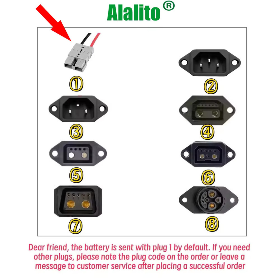 ALalito Original Lithium-Akku 72V 100Ah für wasserdichte Elektromotoren inklusive BMS und 3A-Ladegerät in Blau - Bild 2