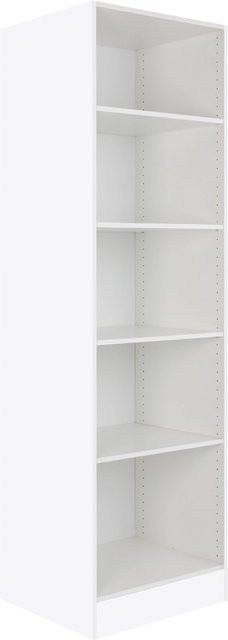 Optifit Hochschrankregal Salo214 in Weiß mit matter Feinstruktur, B/T/H: 60 x 55,5 x 206,8 cm - Bild 1