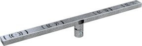 Schake Strahlertraverse für klappbare Masten aus verzinktem Stahl in Silber, Breite: 150 cm - Bild 1