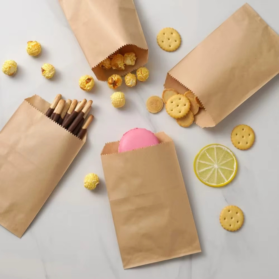 50 Stück Kraftpapier-Geschenktüten in Braun und Weiß für Party und Weihnachten - Bild 2