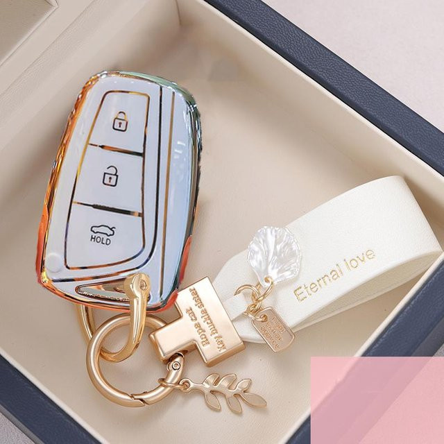 TPU Autoschlüsselhülle Abdeckung für Hyundai Grand Santa Fe, Ix45, Ix35, Genesis, Grandeur, Azera, Hg und Equus in Grau und Transparent - Bild 1