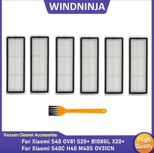 Xiaomi Ersatzteil-Set für Roboterstaubsauger mit HEPA-Filter und Reinigungsbürste in Weiß - Bild 1
