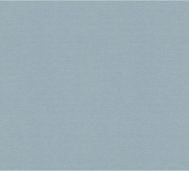 A.S. Création Vliestapete Blau Uni Matt Leicht Strukturiert, B: 0,53 m, L: 10,05 m - Bild 2