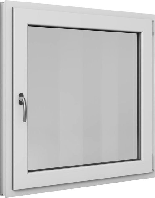 Roro Fenster Basic Kunststoff-Profil Weiß, Dreifachverglasung, Dreh-Kipp-Funktion, B/H: 100 x 100 cm - Bild 1