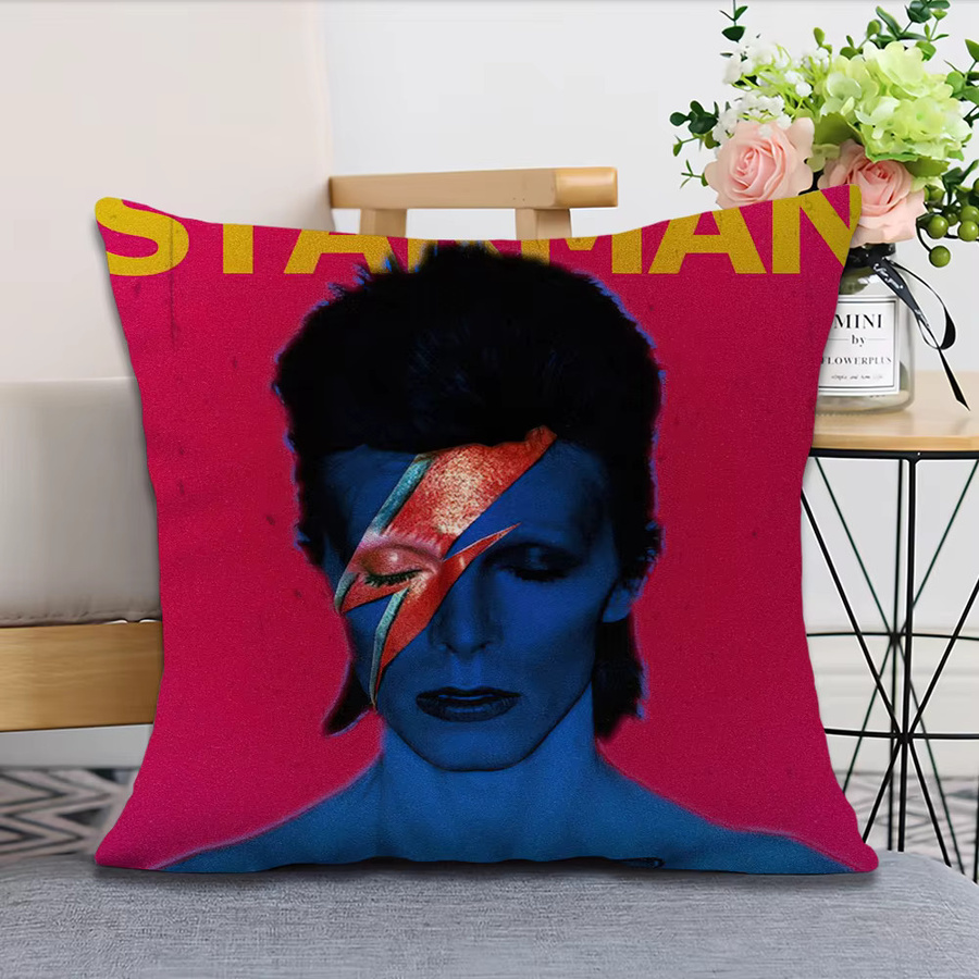 Sänger S-David B-Bowie Kissenbezug für Sofa und Dekoration - Bild 3