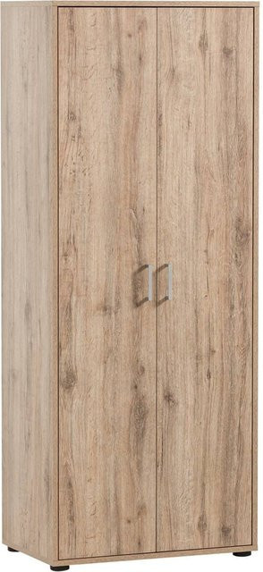 Hochschrank Niels von Möbelpartner in Eiche Wildeiche Nachbildung, Farbe Braun, B/H/T: 65 x 163,6 x 41 cm - Bild 1