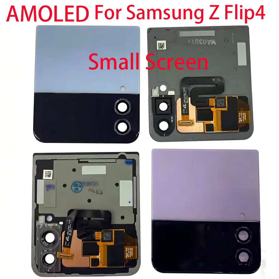 Samsung Galaxy Z Flip 4 Externer AMOLED LCD Touchscreen Display Ersatz mit 1,9 Zoll in Blau und Multicolour - Bild 1
