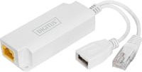 Digitus PoE-Splitter USB-A 5V Weiß mit Ethernet/LAN Anschluss - Bild 1
