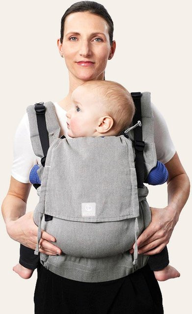 Stokke Limas Babytrage Flex Buckle Carrier in Beige aus Baumwolle und Leinen - Bild 1