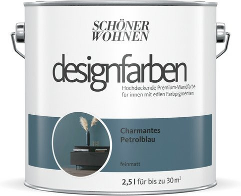 Schöner Wohnen Designfarbe Dispersionsfarbe Petrolblau 2,5 l - Bild 1