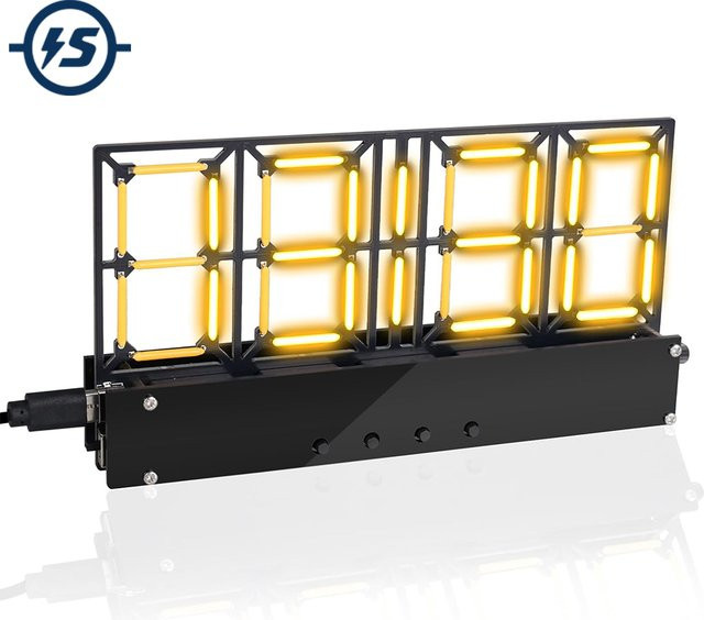 DIY Lötübungsset 4-Bit Digital Wecker Kit, mit Beleuchtungseinstellung - Bild 1