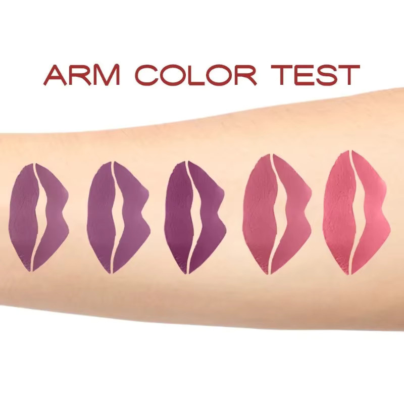 Matte Velvet Lipstick Crayon Kit, Pink Red, Mehrfarbiger Lippenstift - Bild 4