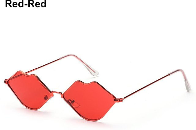 Bai Fen Bai Electronic 3C Sonnenbrille, Metall, Vollrand, Butterfly, Unisex, red - Bild 1