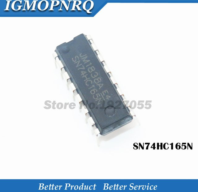10er Set 74HC165N Shift Register DIP-16 Zähler in Schwarz - Bild 1