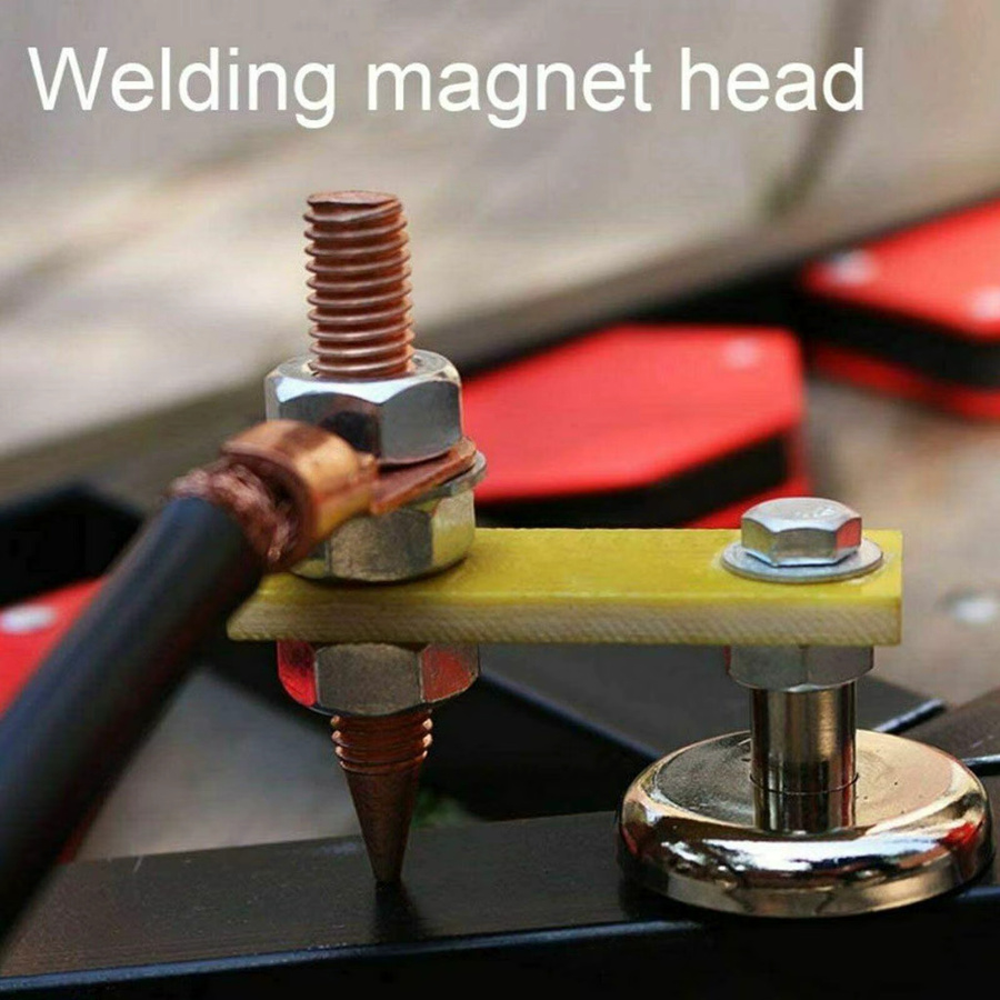 Magnetische Schweißklemme für Kopfstützen in Silber - Bild 4