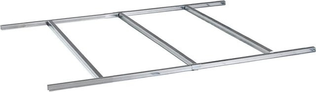 Pergart Gerätehauszubehör Bodenrahmen Lüttich 65 in Silber aus Metall - Bild 1