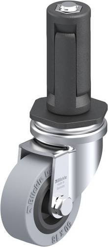 Blickle Lenkrolle LRA-VPA 50G-ER03 in Schwarz-Grau mit 50 mm Rad-Durchmesser und 40 kg Tragfähigkeit - Bild 1