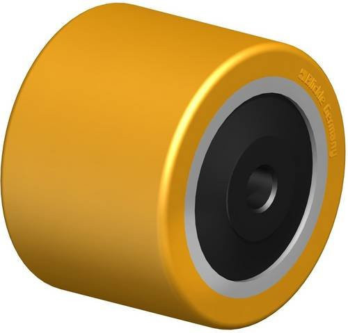 Blickle Hubwagenrolle HTHW 82x60/12-64K in Braun und Gelb mit 550 kg Tragfähigkeit und 82 mm Rad-Durchmesser - Bild 1
