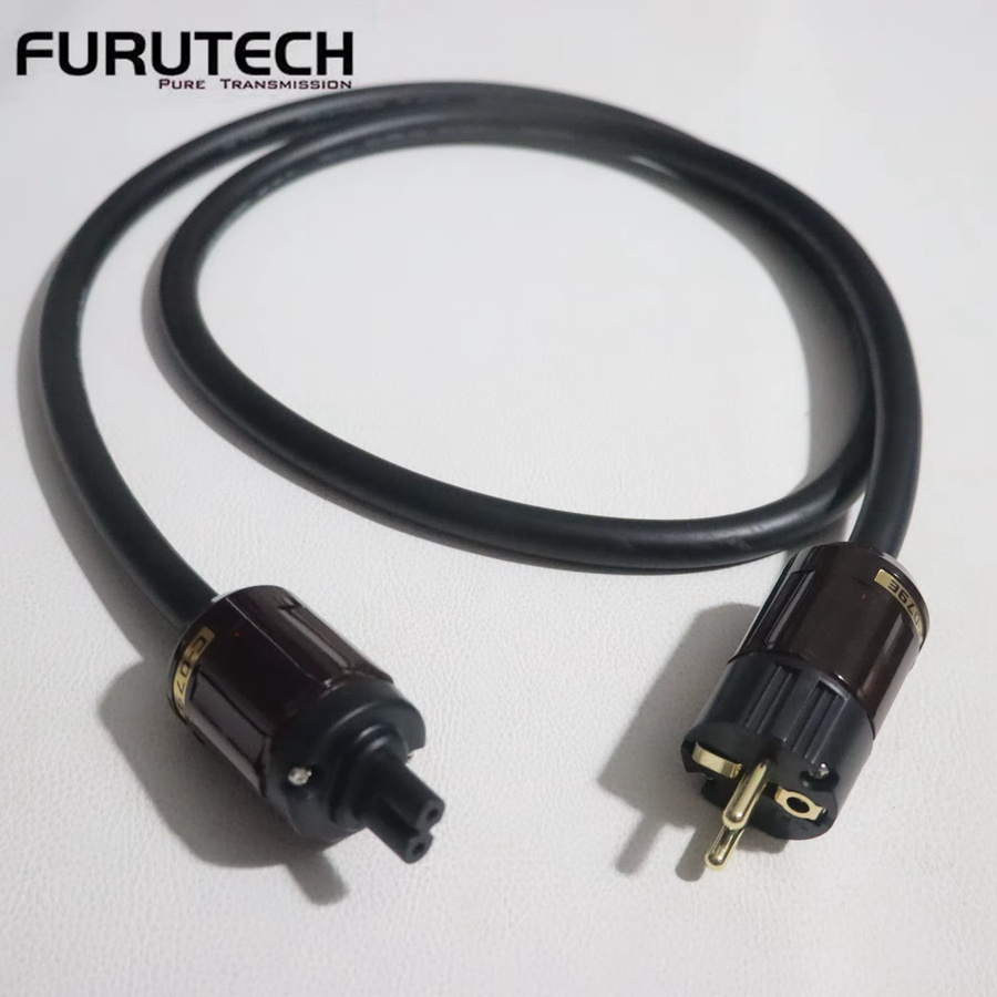 Furutech FP-314Ag audiophiles Audio-Stromkabel mit versilbertem OCC-Leiter in Schwarz mit C7-IEC-Stecker - Bild 2