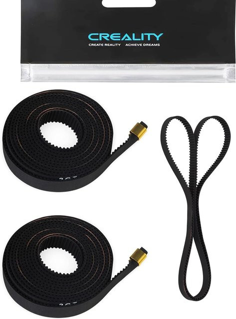 Creality Ender 3 V3 KE und SE Synchronriemen-Set für X-Achse, Y-Achse und Ringzahnriemen in Schwarz - Bild 1
