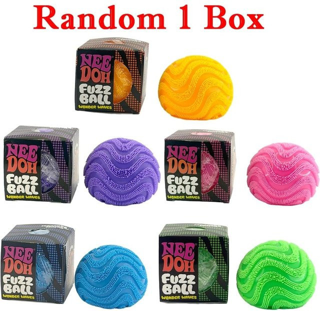 Nee Doh Fuzz Ball Wonder Waves, Sensorisches Quetschspielzeug, Fidget Ball - Bild 1