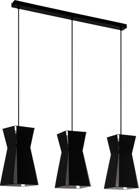 Eglo Pendelleuchte Valecrosia 3-flammig in Schwarz-Weiß aus Stahl - Bild 1