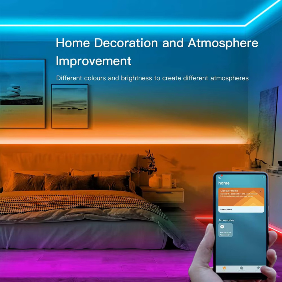 CENFAYA RGBW LED Streifen mit Homekit und WiFi, USB 5V dimmbare TV Hintergrundbeleuchtung mit Siri Sprachsteuerung - Bild 3