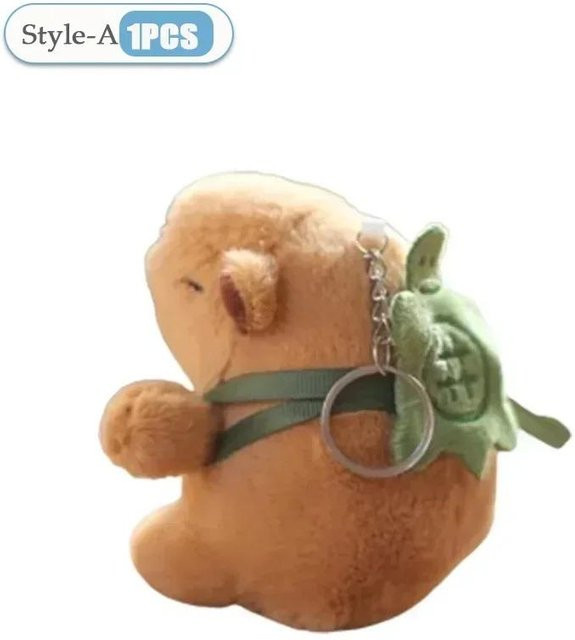 Yiran toy Capybara Plüsch Schlüsselanhänger, 1-3 Stück, Braun - Bild 1