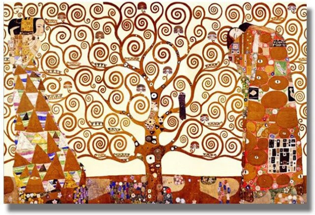 TPFLiving Leinwandposter Gustav Klimt Der Baum des Lebens 2 Motiv ohne Rahmen B: 70 cm, H: 100 cm - Bild 1