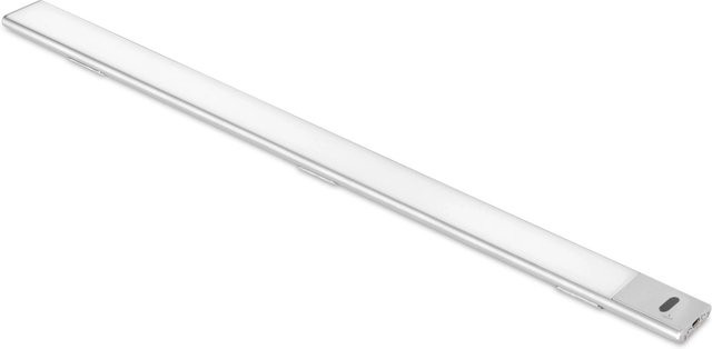 Emuca LED-Wandleuchte Kaus USB wiederaufladbar mit Berührungssensor, Farbe: Silber/Matt Eloxiert, Material: Aluminium und Kunststoff, Länge: 40 cm - Bild 1