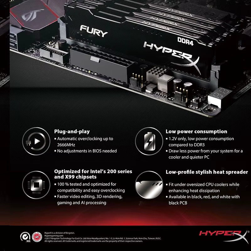 Kingston HyperX Fury DDR3 RAM Modul in Schwarz - Bild 4