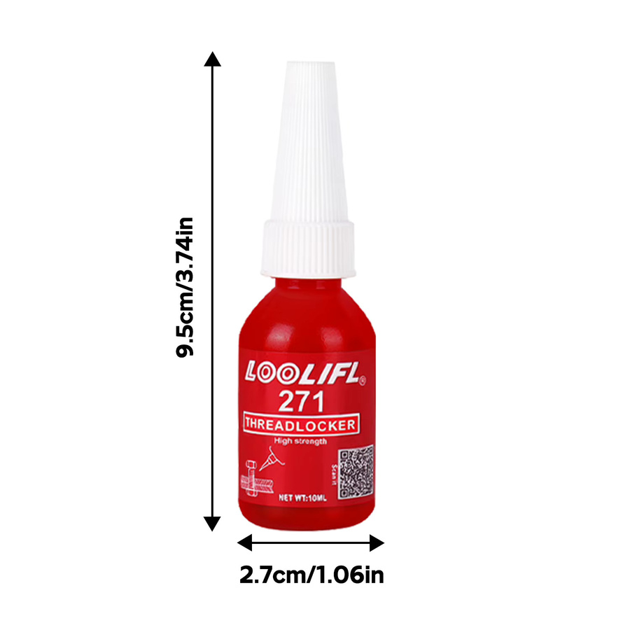 LOOLIFL Schraubensicherungskleber Rot 10 ml Schnell härtender anaerober Gewindesicherungslack zur Korrosionsbeständigkeit und Anti-Loslösung - Bild 7