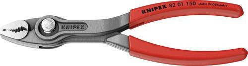 Knipex TwinGrip Front- und Seitengreifzange grau-rot mit Kunststoffüberzug 150 mm - Bild 1