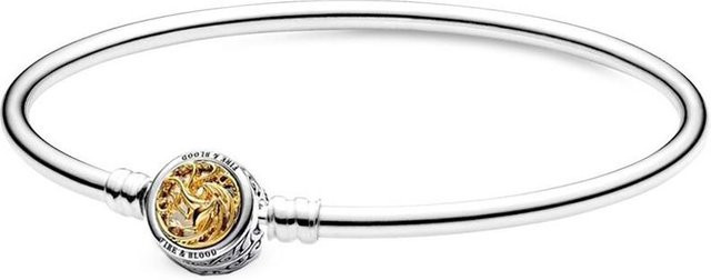 Original Moments Schlangenkettenarmband, 925 Silber, Perle, Damen, 16cm - Bild 1