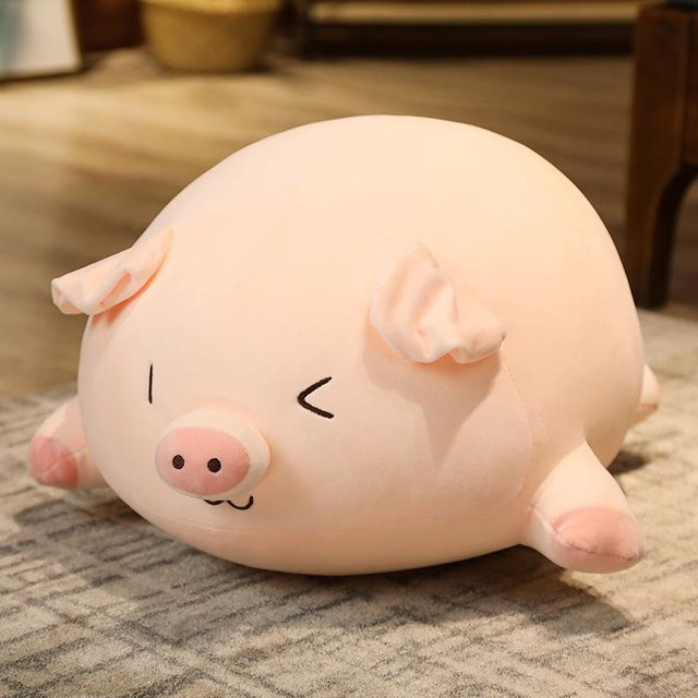 Dumme Schweinchenpuppe, Plüschtier, Rosa, 40cm - Bild 1