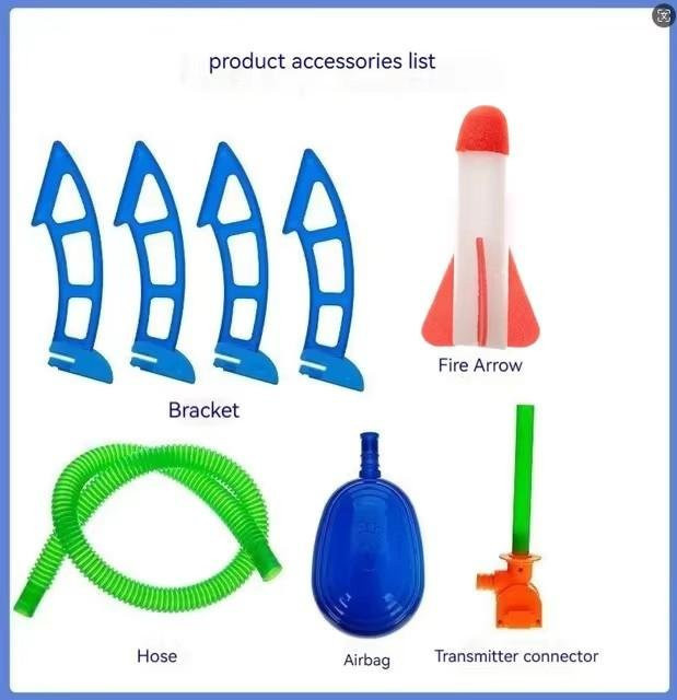 Fashnics Kinder Luftrakete, Werfer, Outdoor Spielset - Bild 1